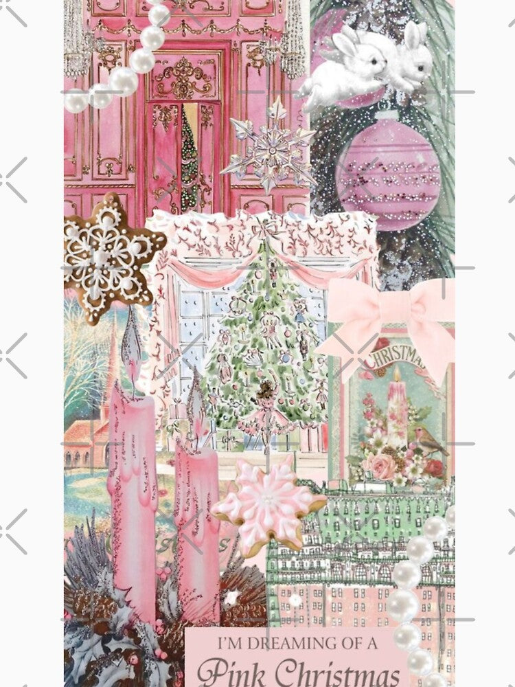 pink christmas collage by FilmKitty