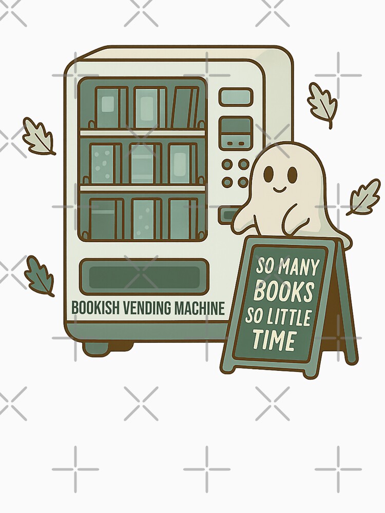 Cute Bookish Vending Machine Ghost by BookishEve
