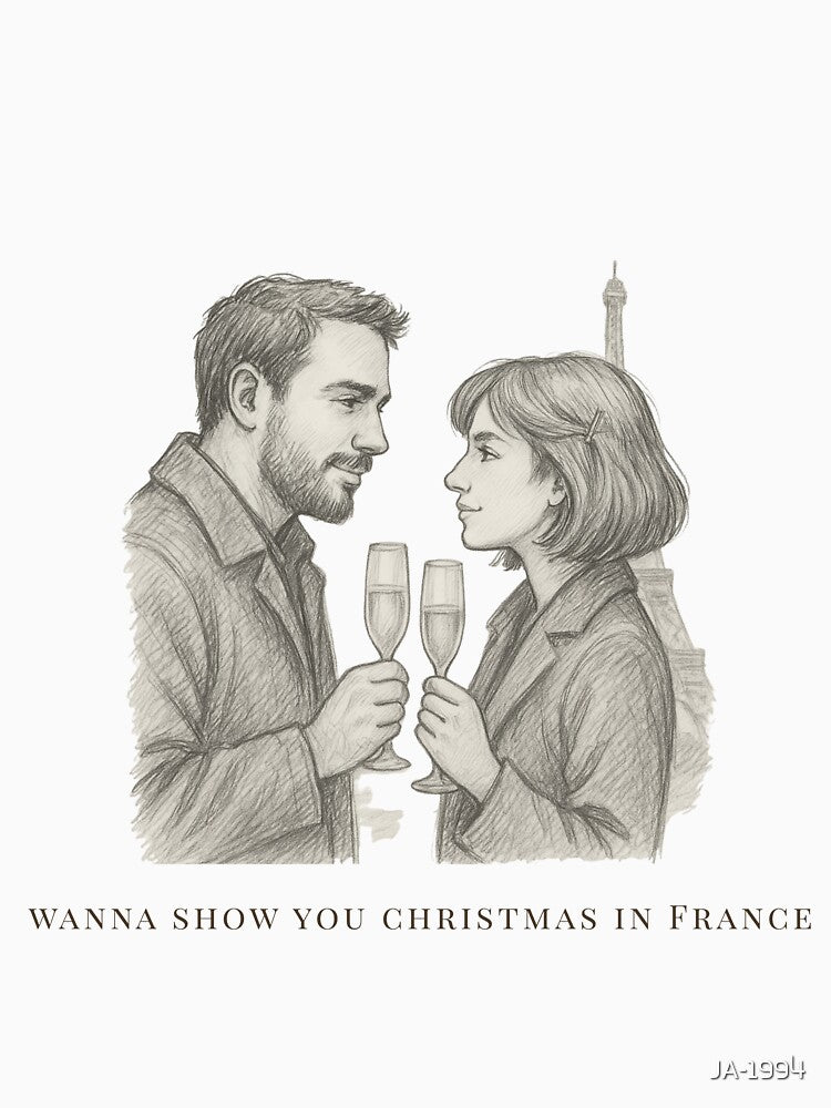 Christmas in France — Romantic Sketch Tee by JA-1994