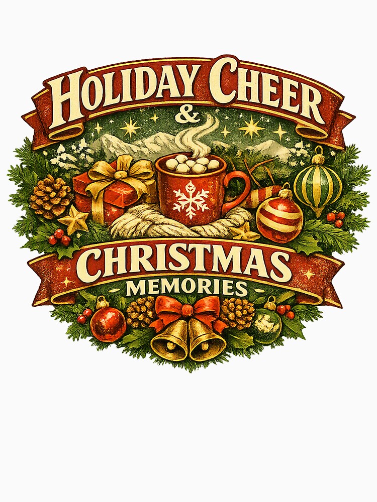 Holiday Cheer Christmas Memories Vintage Christmas Gift by LiviuGligoros