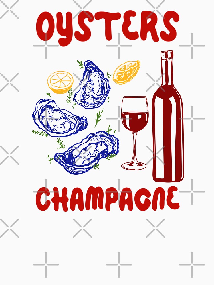 Oysters & Champagne Illustration by MaiZephyr