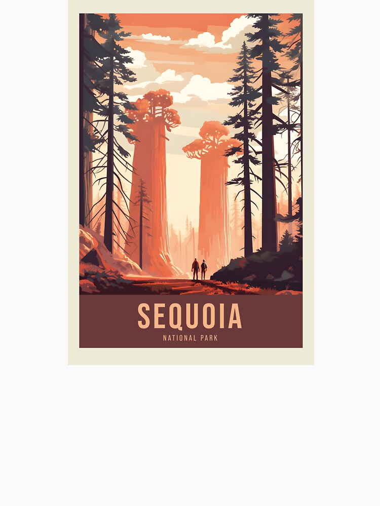 Sequoia national park mid century modern art by ArtFusion-Shop