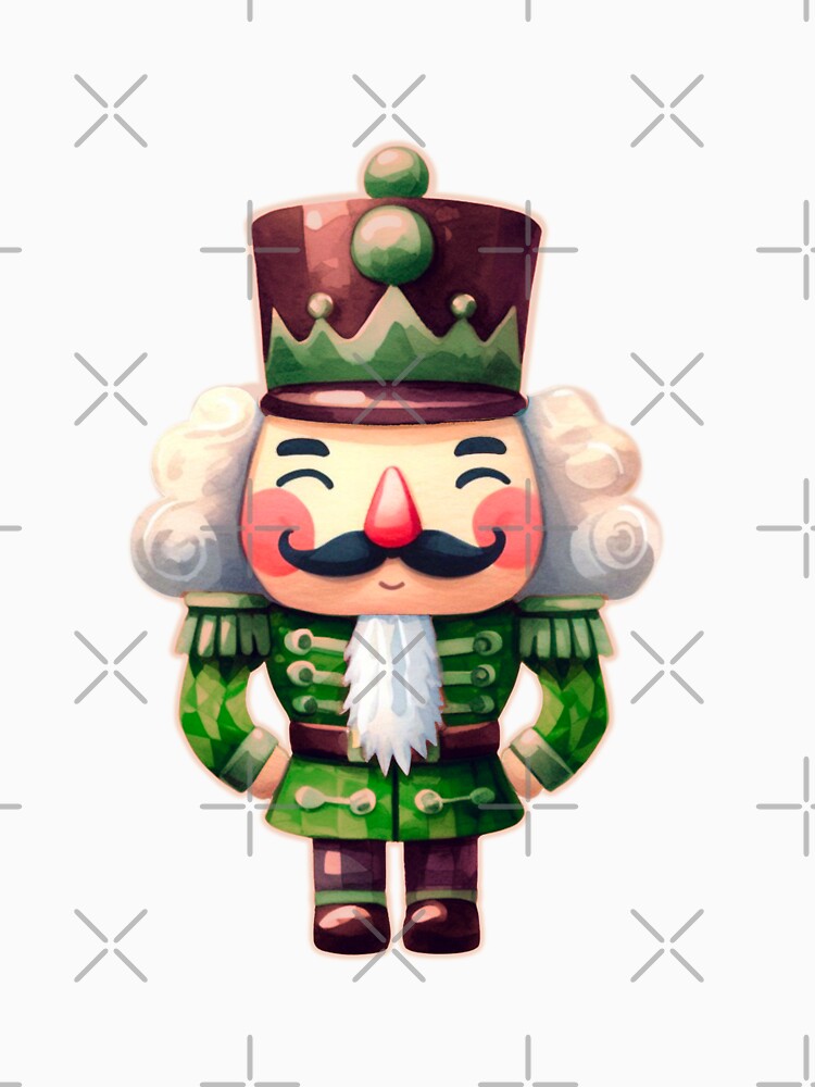 Green Cartoon Nutcracker Watercolor Design by Star-Fragment
