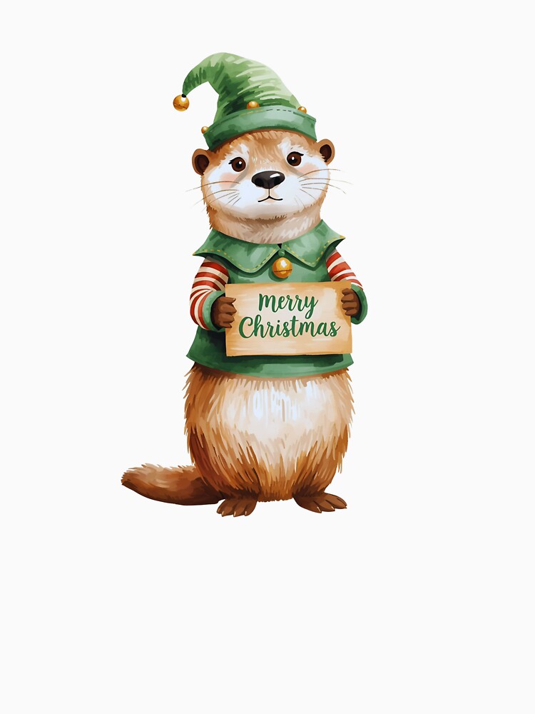 Adorable Otter Elf – Cute Christmas Costume Design by Otterly Cute