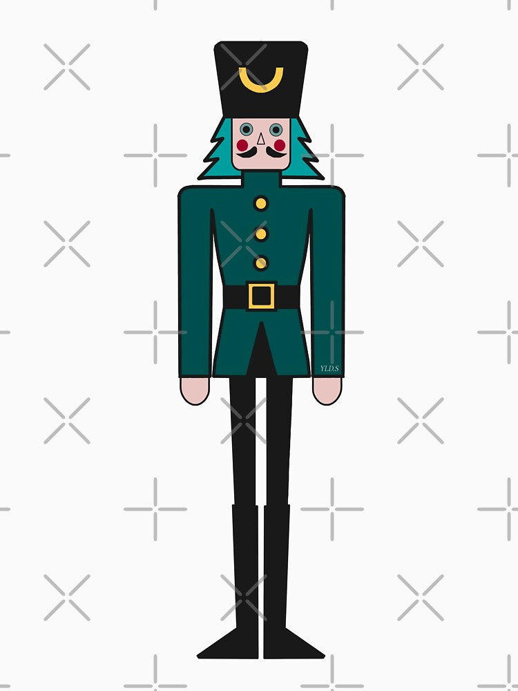 Modern Minimalist Nutcracker Soldier Illustration | Christmas Art | YLDS Holiday Collection by YLDSPARK