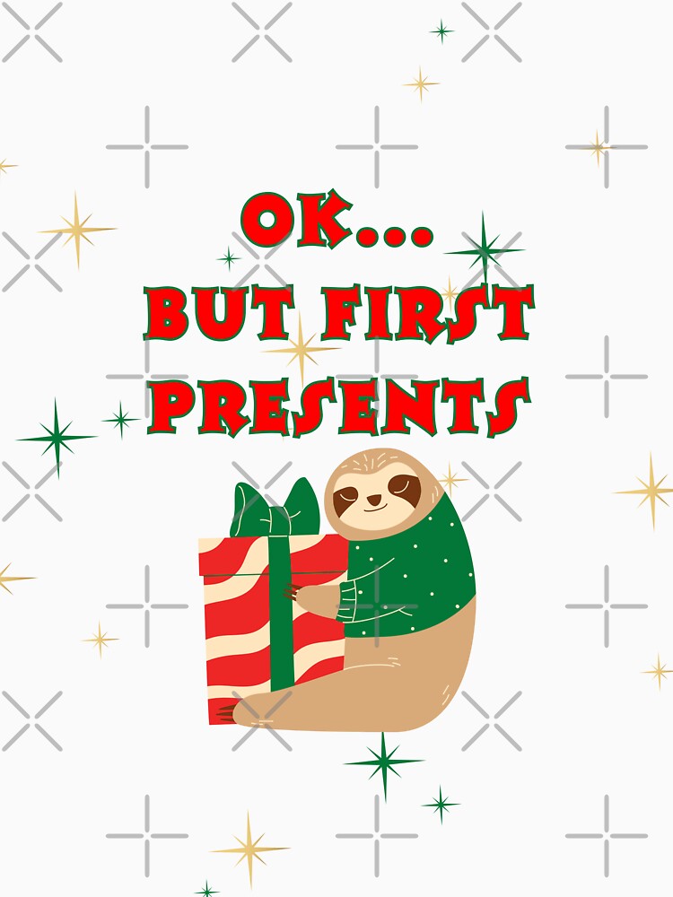 Christmas Funny Sloth Presents by Themyodishop
