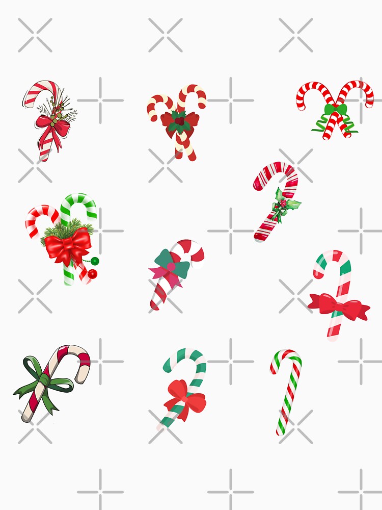 Colorful Christmas Candy Cane Collection by silviaol