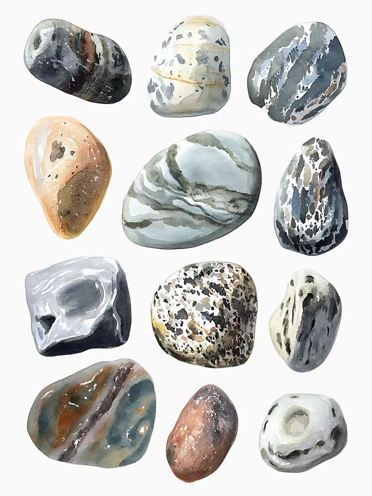 Goblincore Aesthetic: Whimsical Pebble Collection by bapupa