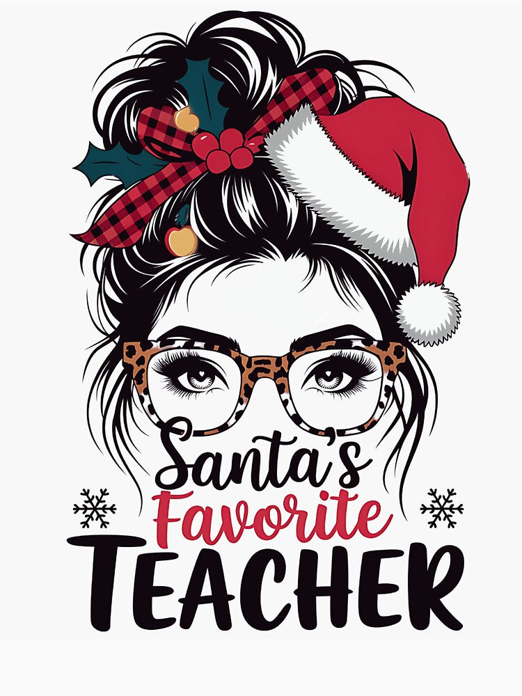 Santa's Favorite Teacher Christmas Xmas by luannsemmsobre