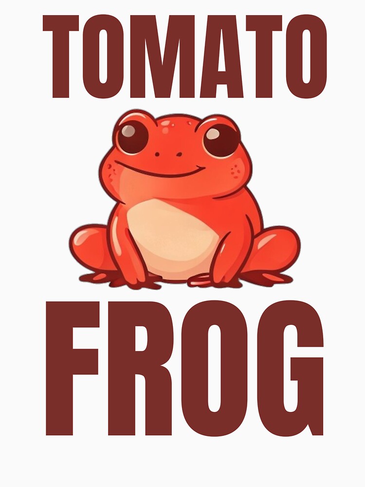 Cute Tomato Frog Chubby Red Amphibian by DreamDesignWear