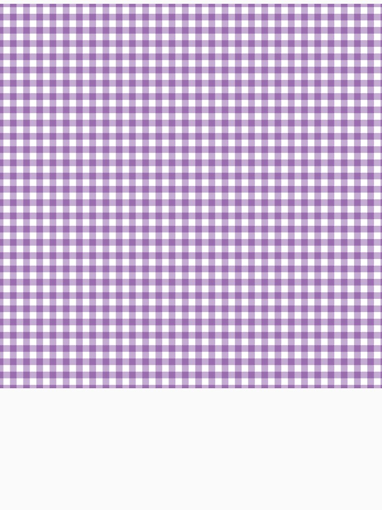 Cute Purple Gingham Pattern for Friends | Classic Gingham Check for Mom | Lavender Buffalo Plaid for Sister | Preppy Checkered Pattern for Daughter | Aesthetic Purple Gingham for Teens by VivaFy