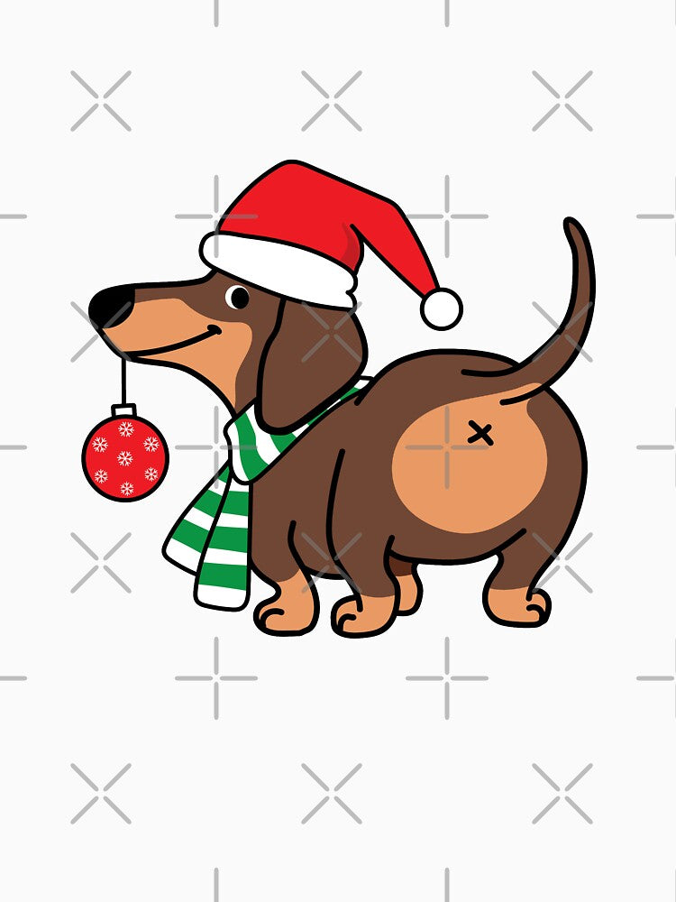 Christmast - Cute and funny Dog (Dachshund) by ShawnDzign
