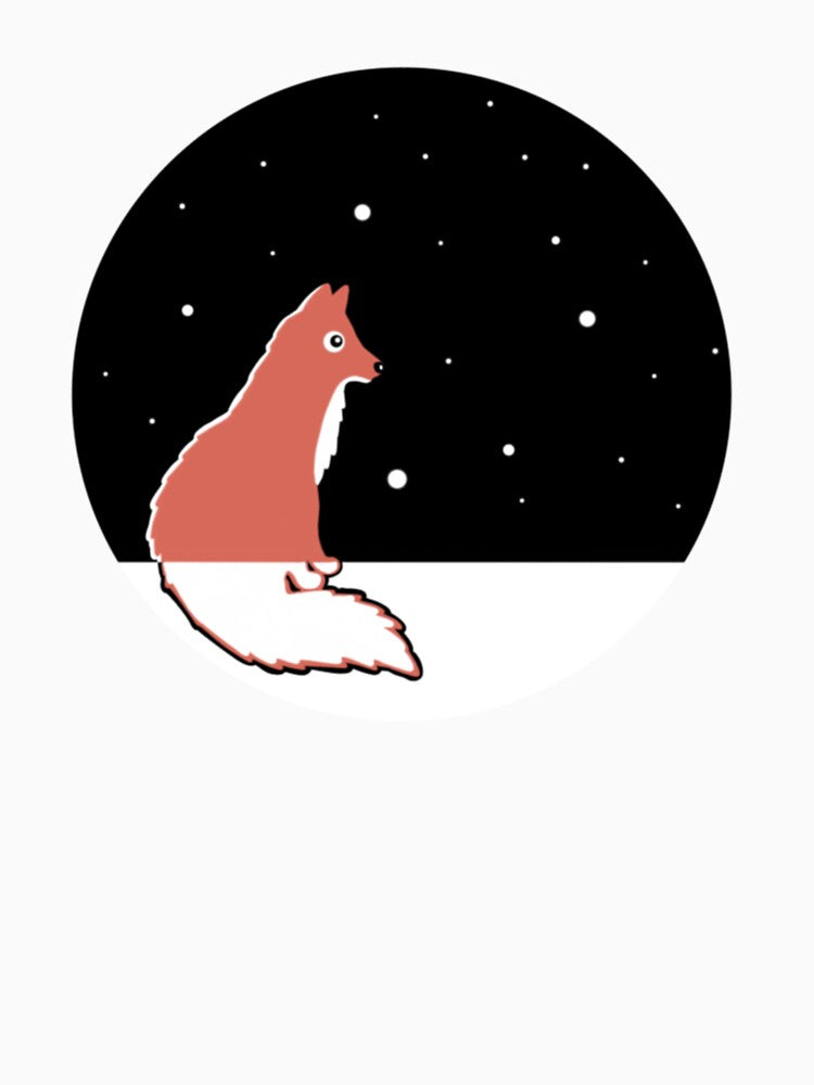 fox in the snow (white background) by DanaScully0709