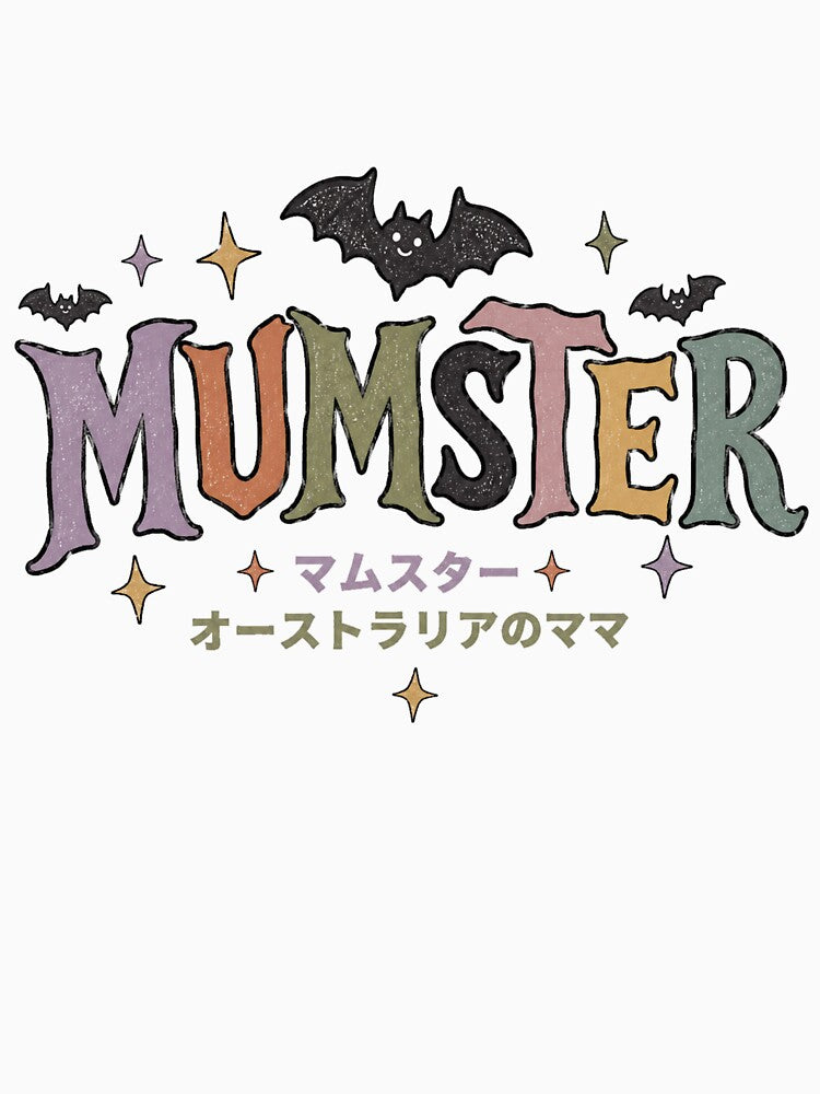 Mumster Australia Mama Kawaii Retro Halloween Bats Spooky Mum by Yellowriversss