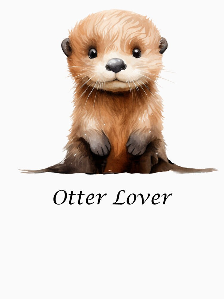 Otter Lover - Cute Otter by baby-animal-art