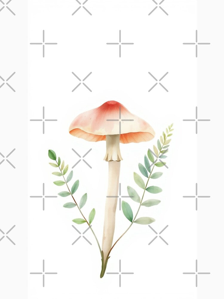 Watercolor Botanical Mushroom Fine Art Print by Vida e Arte