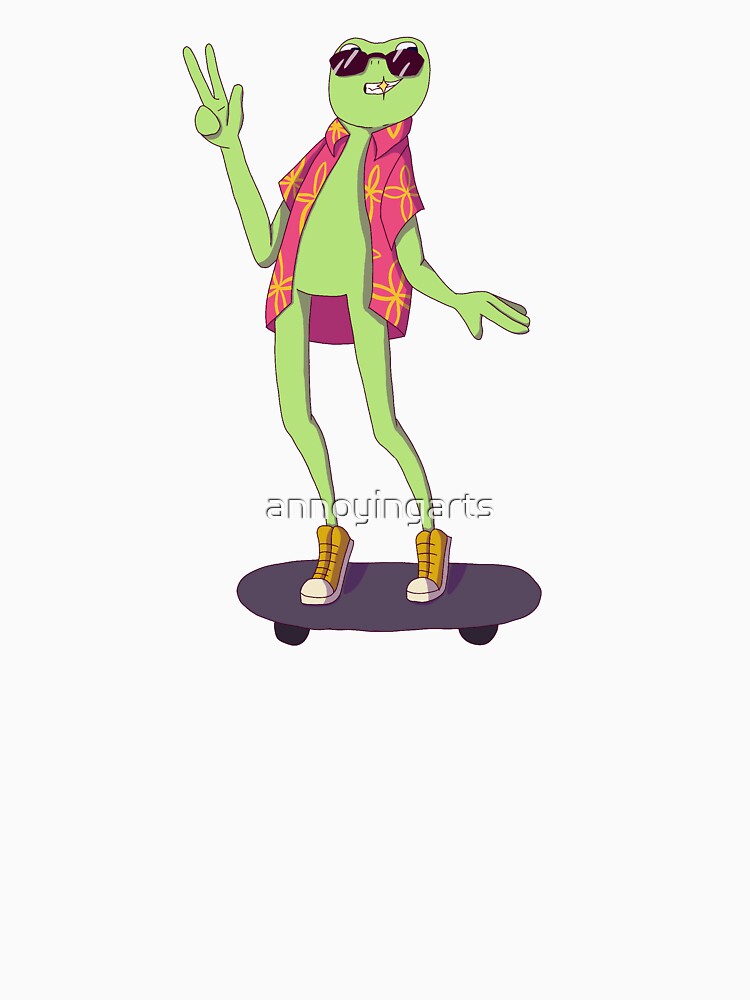 Skater frog by annoyingarts