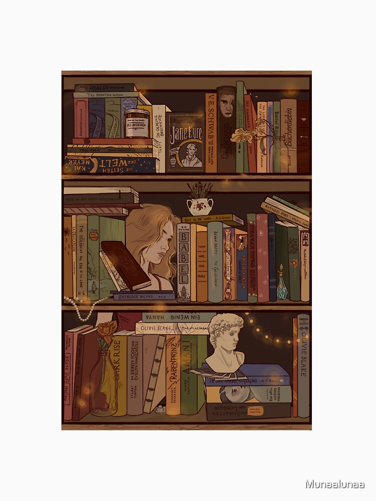 Bookshelf Dark Academia by Munaalunaa