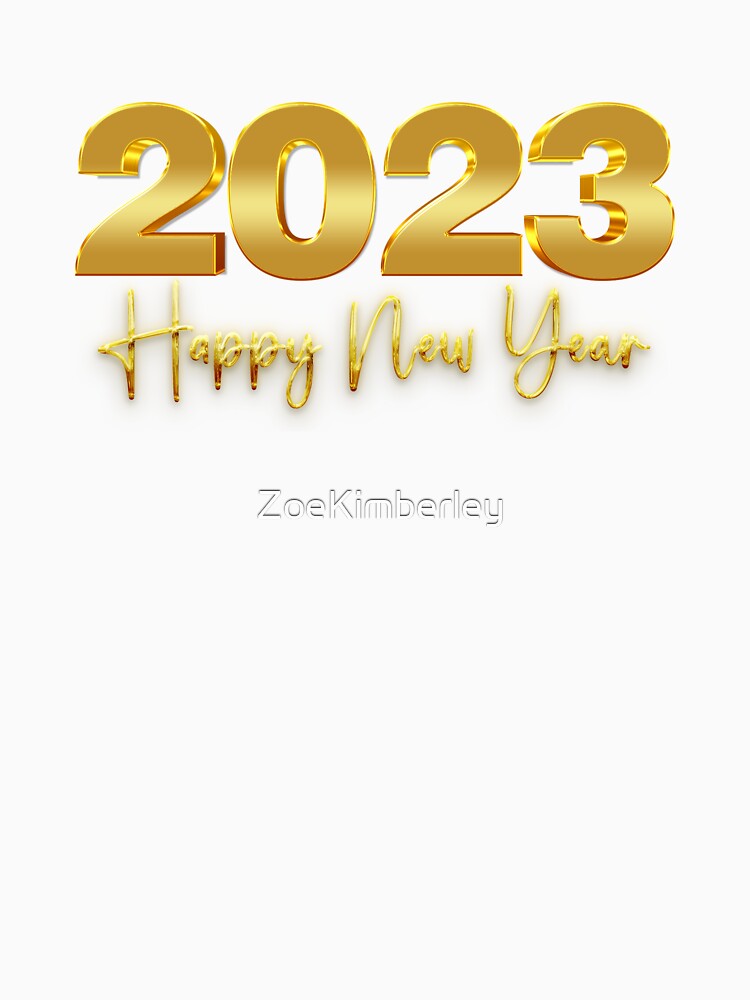 Happy New Year 2023 gold by ZoeKimberley
