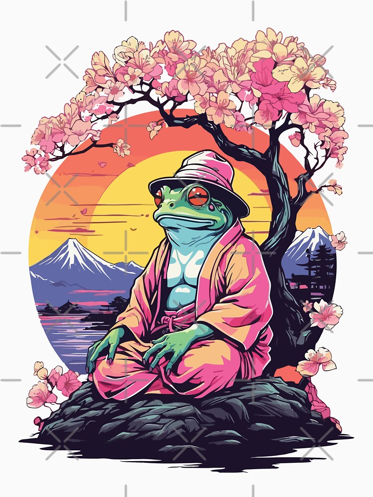 Frog Streetwear Aesthetic Vintage by LuminOrb