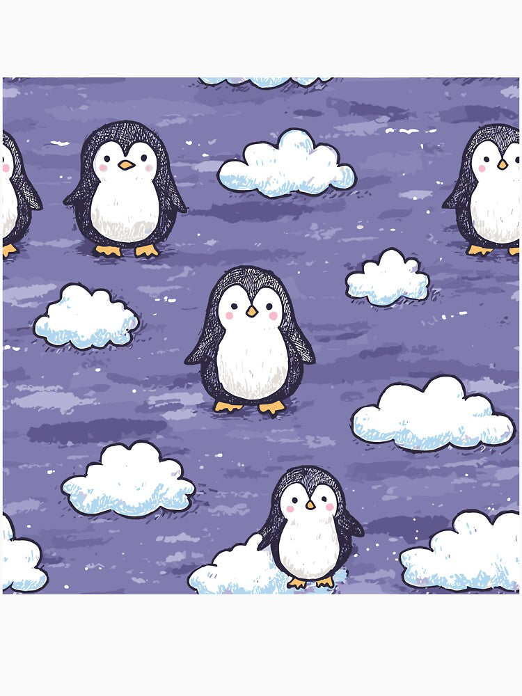 Charming Penguin Pattern by bapupa