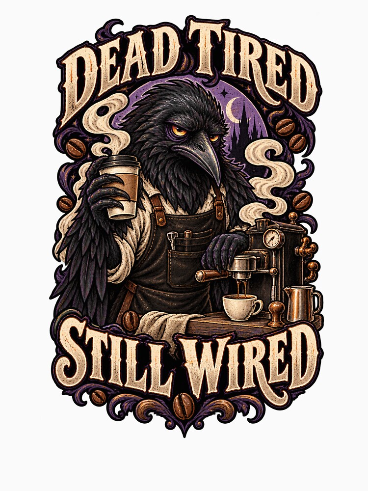 Raven Barista – Dead Tired Still Wired by Univers-shop