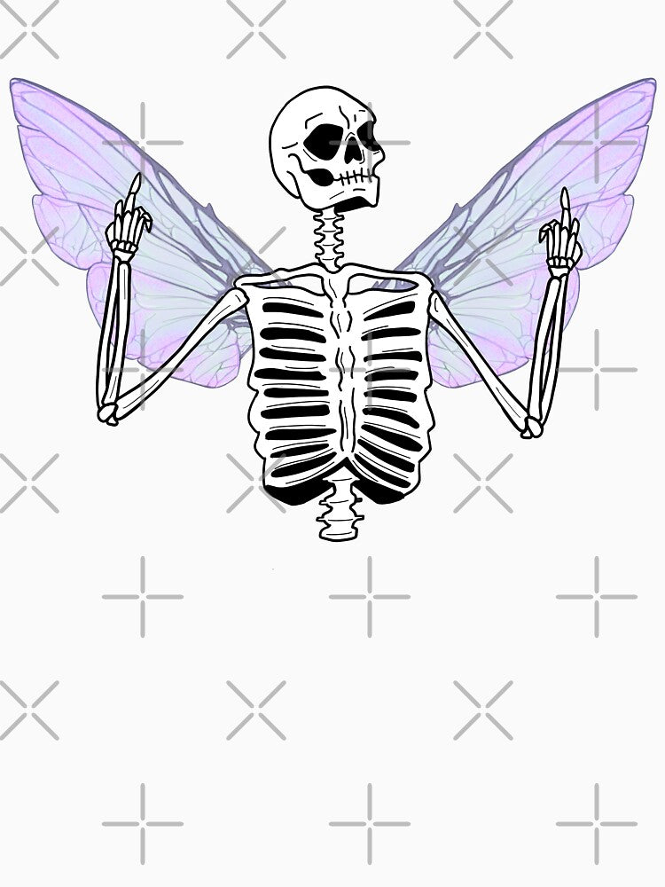 Purple Skeleton Fairy grunge fairycore aesthetic by TheLykosApparel