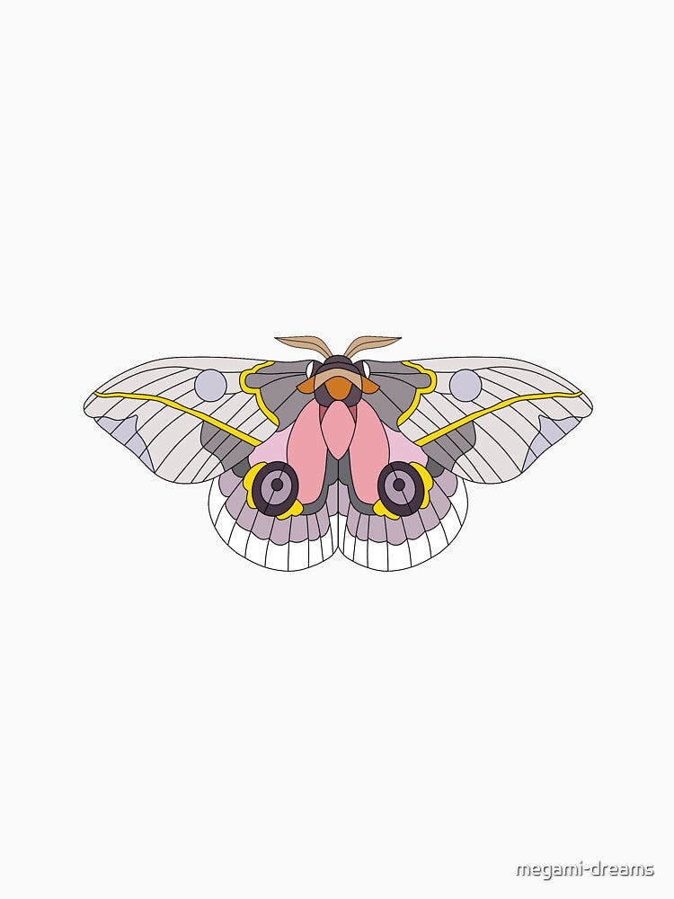Simple style pink fairy moth by megami-dreams