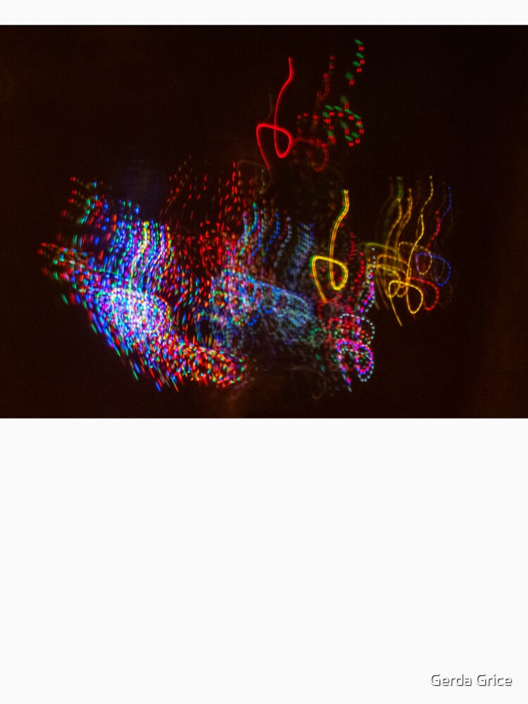 Outdoor Christmas Lights Shot with Intentional Camera Movement by Gerda Grice Photography