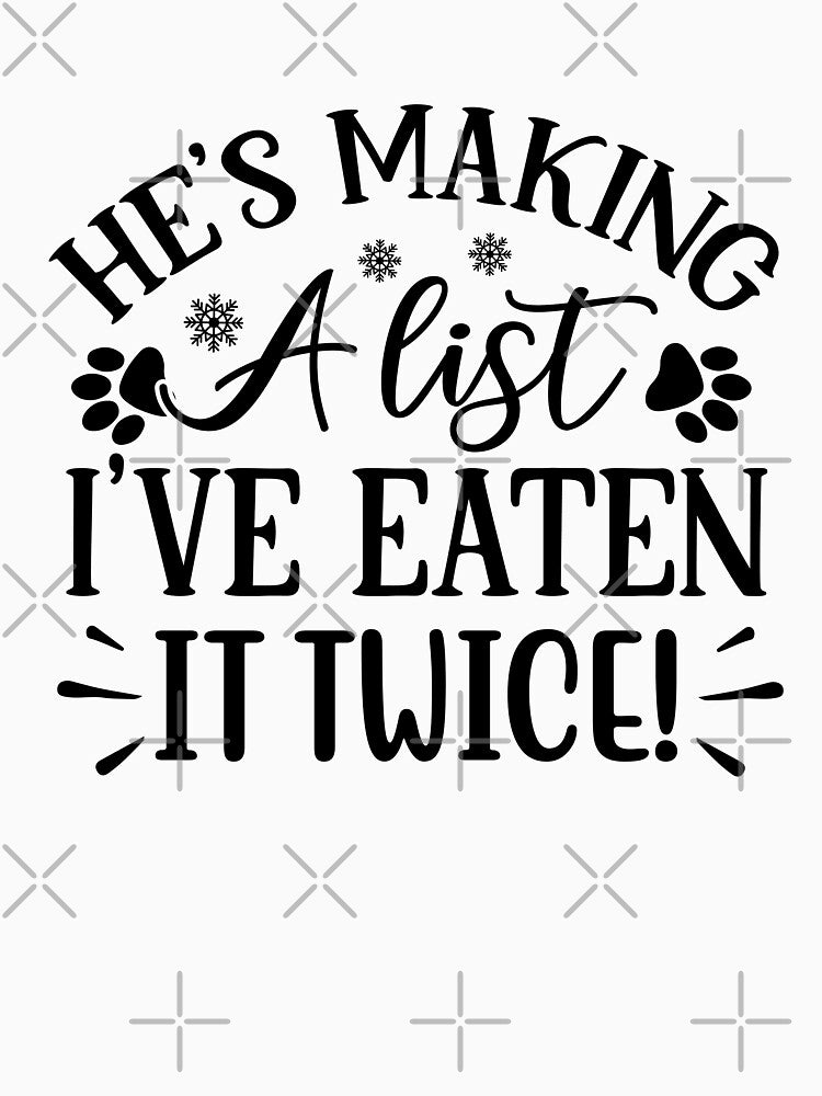 Christmas Dog Funny Naughty List Holiday Quote Design by FuzionRaptor