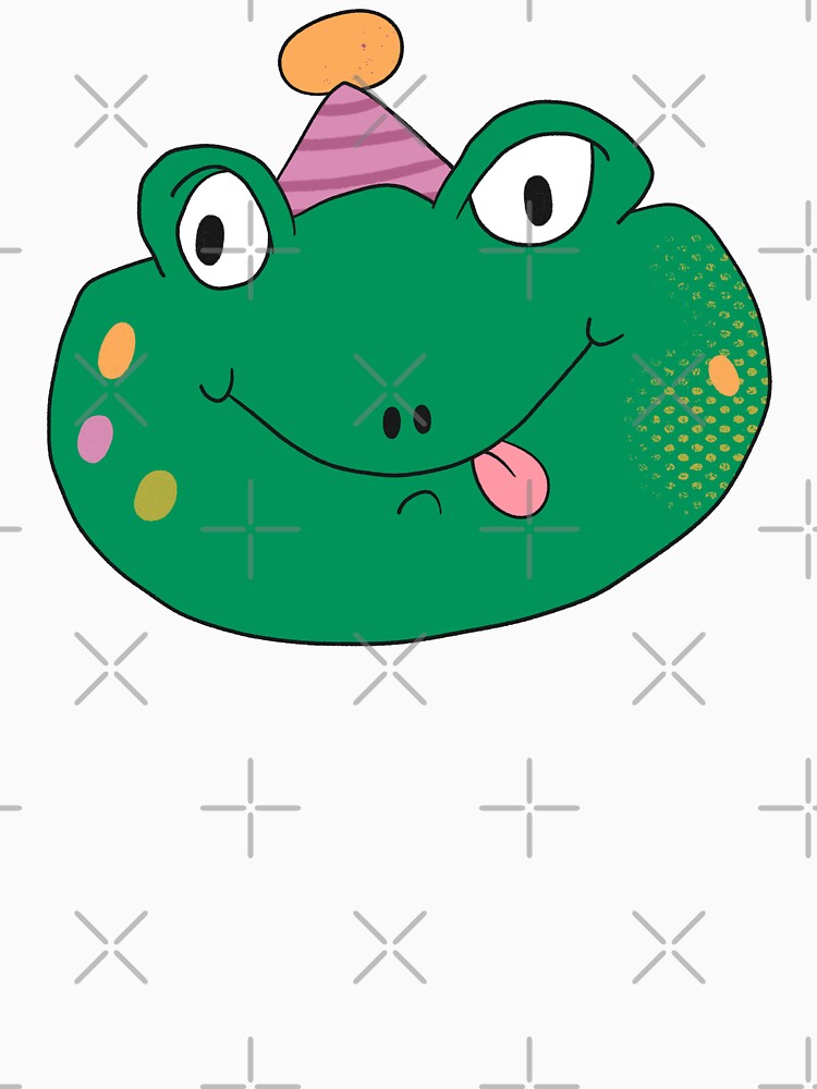 Birthday Party Freddy Frog Head (Purple) by yellowflowerhut