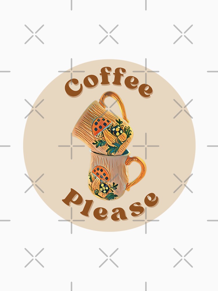Coffee Please Merry mushroom coffee mugs by Neeshki