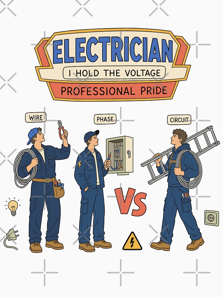 Electrician Sticker — “I’ve Got the Voltage” Electrical Humor Design by Krasnovaovaova