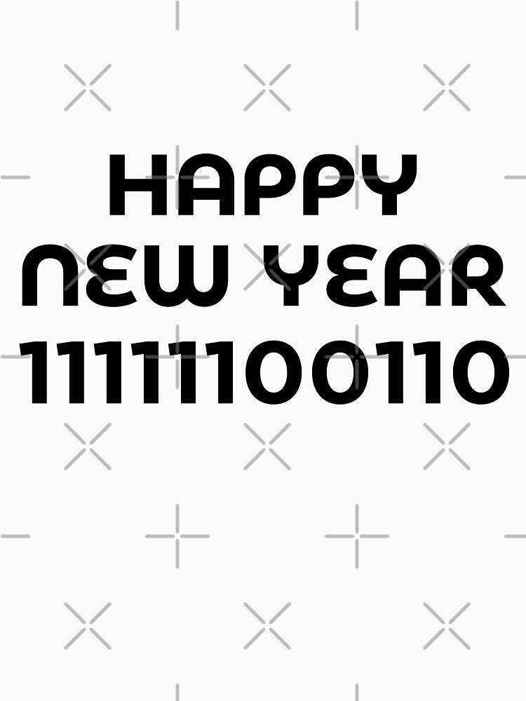 Happy New Year 2022 Binary by trendingatees