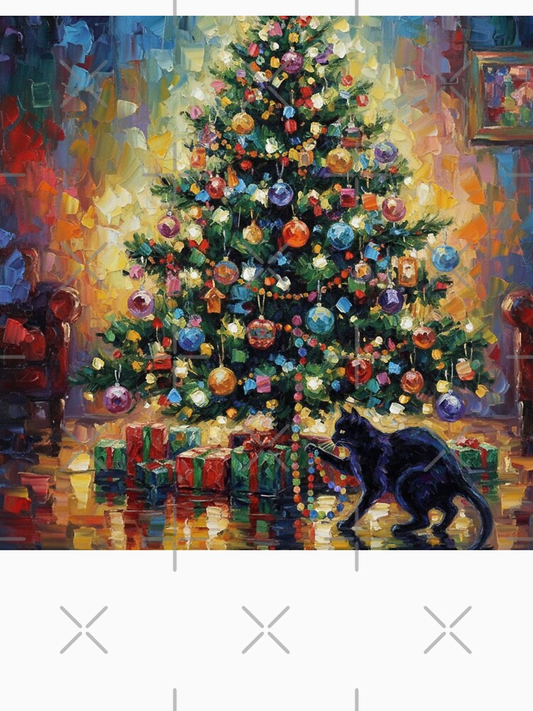Christmas Vintage : Black Cat Christmas by Obinne