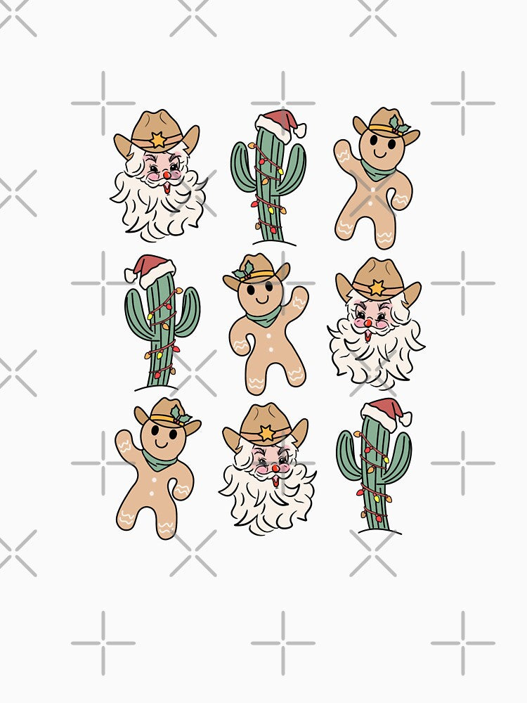 Western Christmas Pattern by KeekStudio