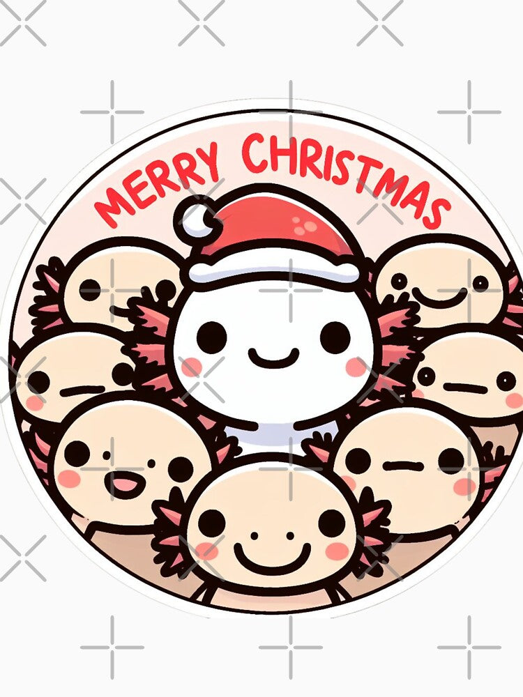 axolotl christmas by yrniino