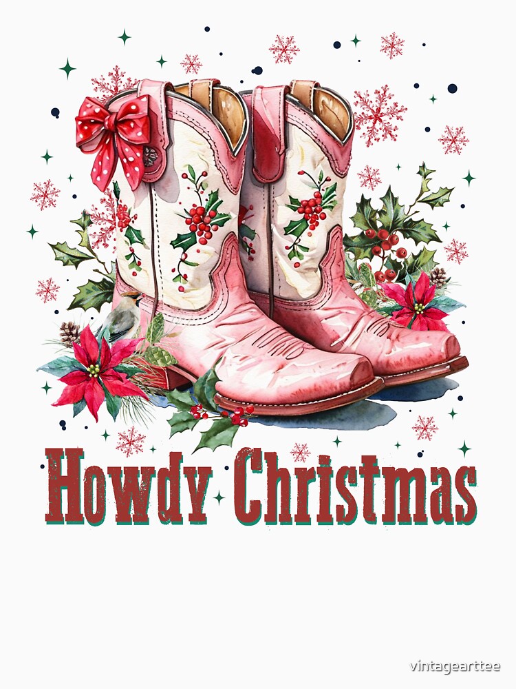 Howdy Western Christmas by vintagearttee
