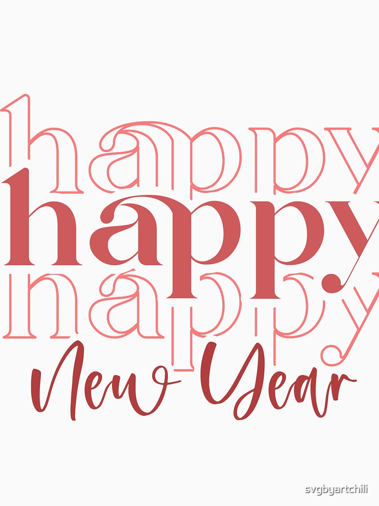 Happy new year 2023, new year Design by svgbyartchili