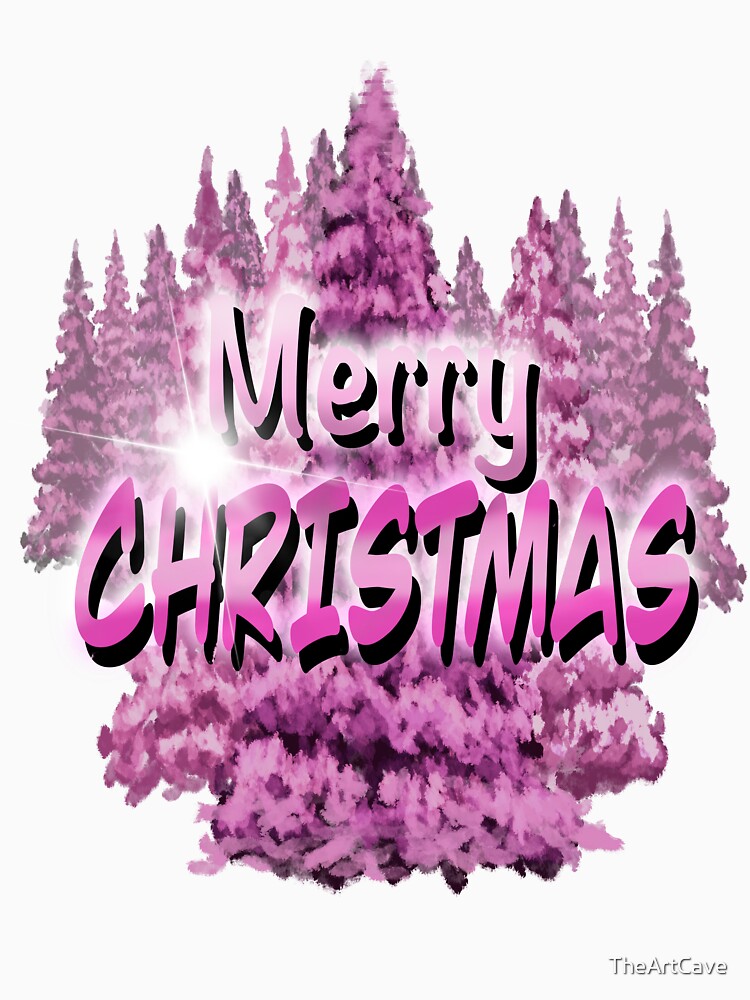 Merry Christmas Pink by TheArtCave
