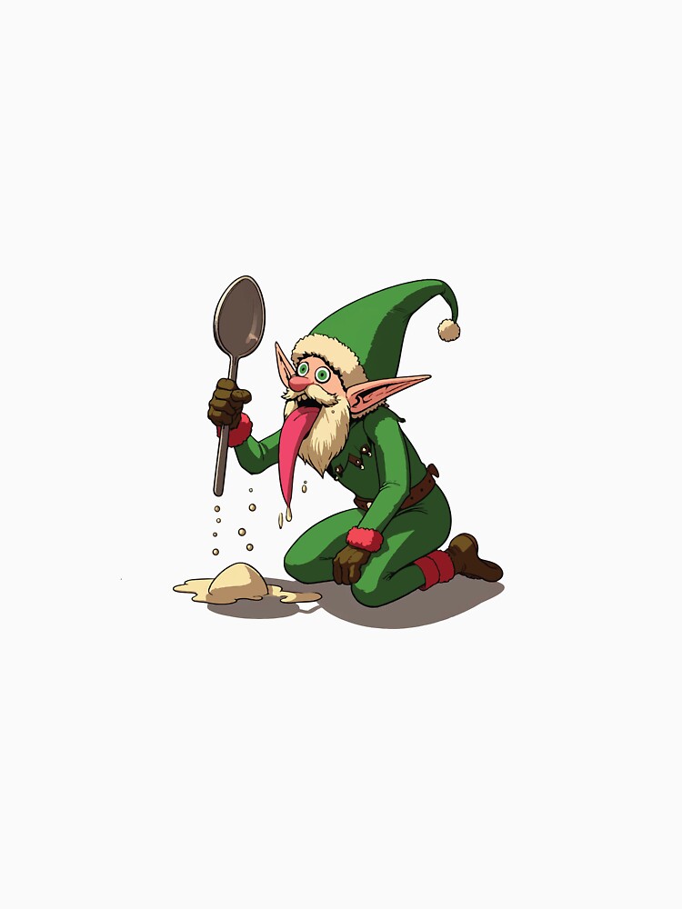 The Yule Lads: Spoon Licker (Þvörusleikir) without text by BaldMonkDesigns