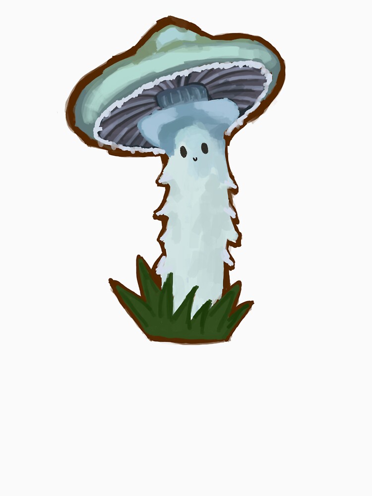 Cute Blue Mushroom Sticker – Kawaii Fantasy Fungi Art by AlyaCreates