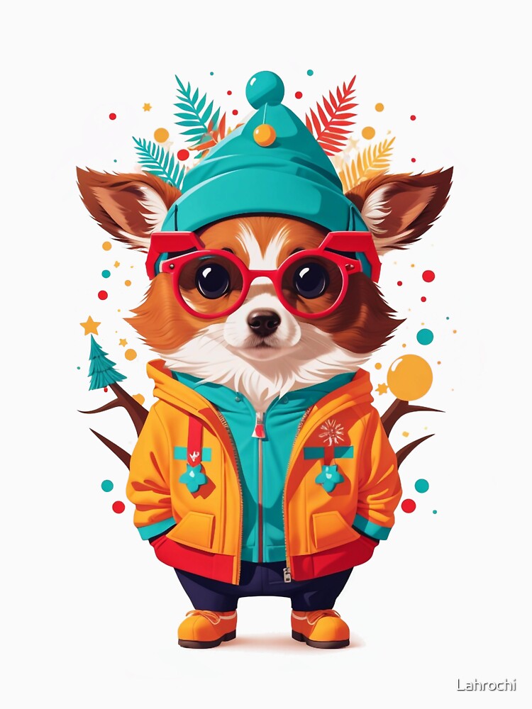 Chic Pup in Shades: A Stylish Winter Wardrobe by Lahrochi
