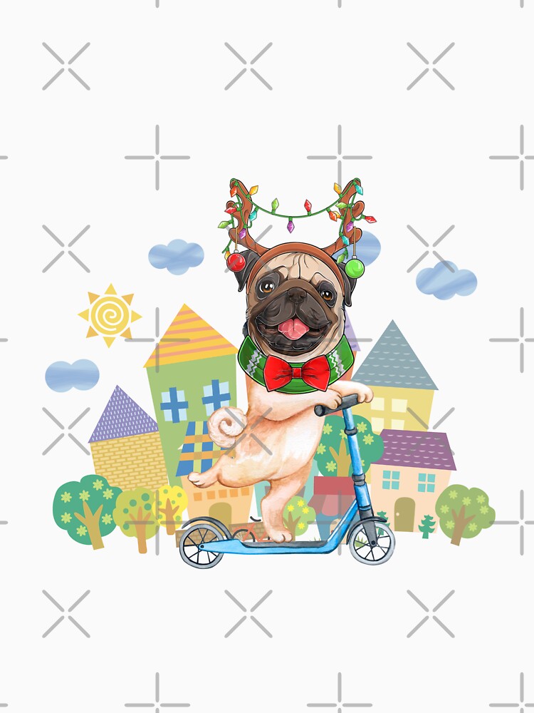 funny pug pajamas christmas by matasraa
