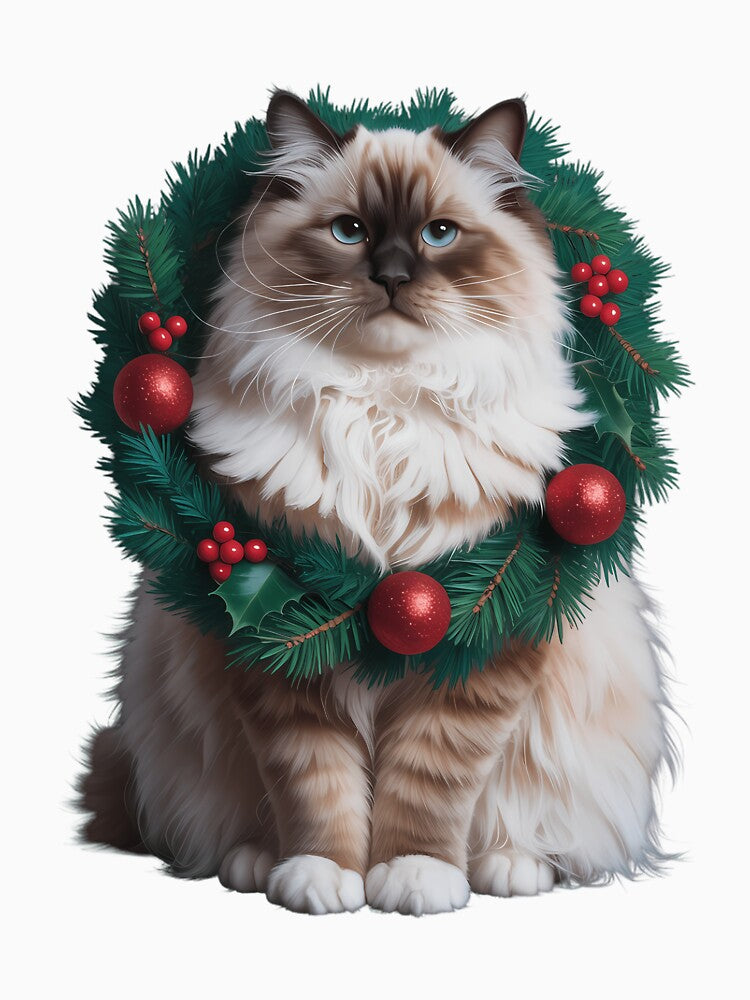 Ragdoll Cat Christmas Baubles, Xmas Ragdoll Cats by Moon-Ape