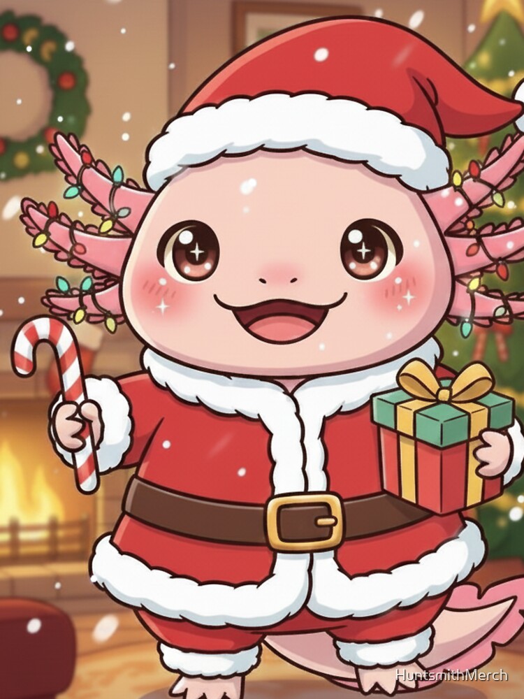 Merry Christmas axolotl by HuntsmithMerch
