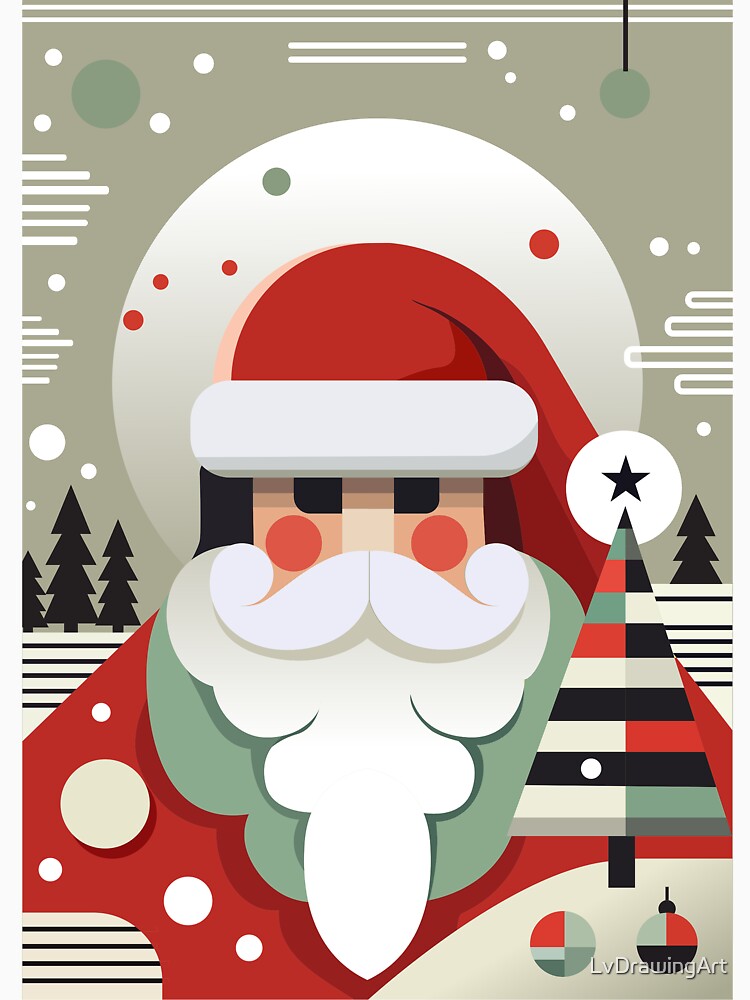 Modern Santa's Cheer by LvDrawingArt