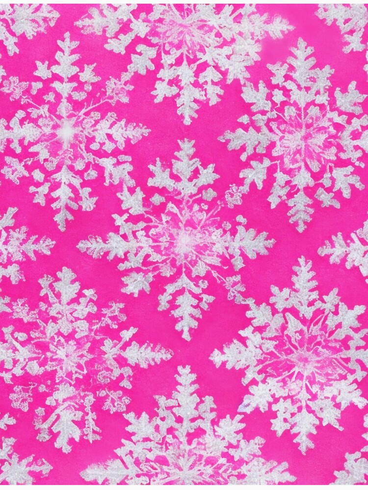 Pink Snowflake Pattern 1 by PinkGoddessLove