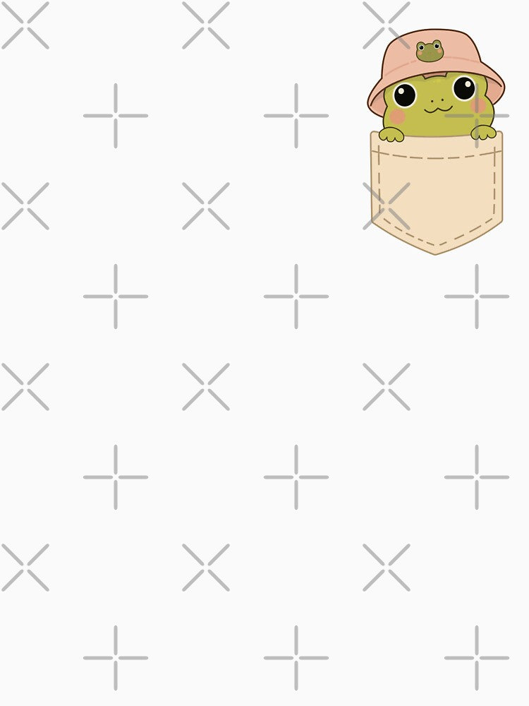 Cute Frog In Pocket – Kawaii Frog Aesthetic Design by Lilypad Shop