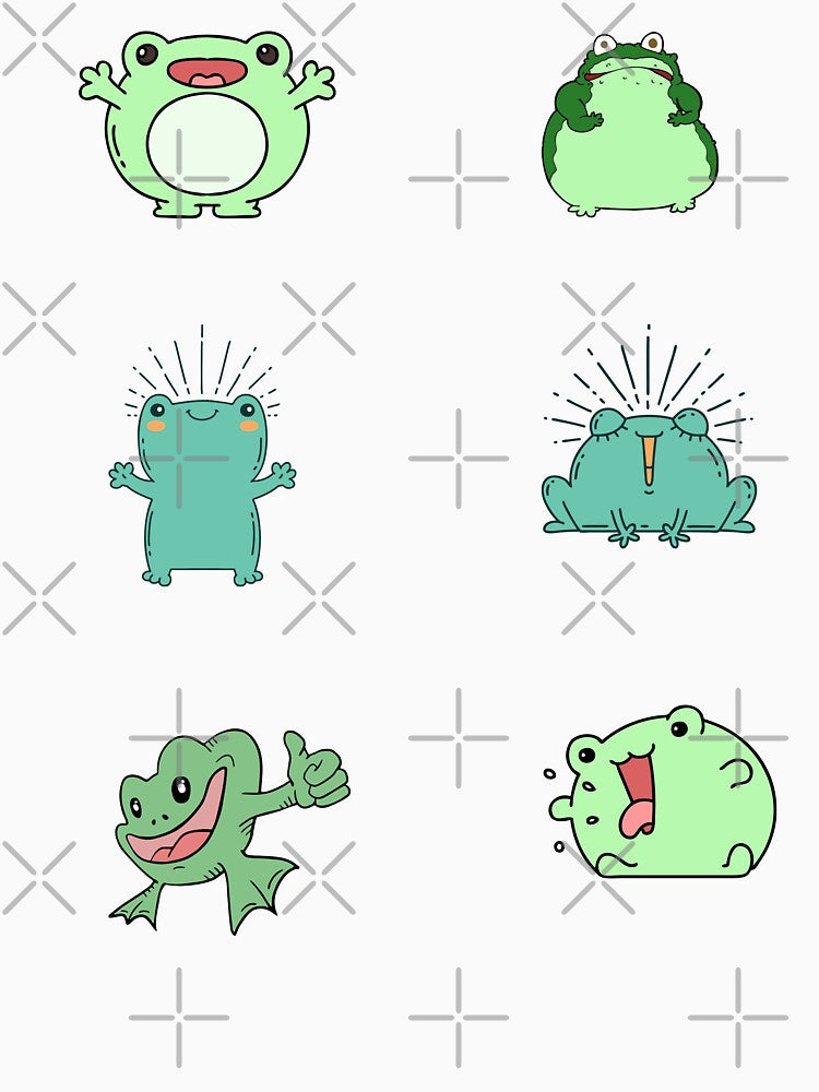 Cute frog  love expression pack by vashumaso